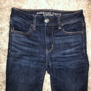 Blue skinny jeans